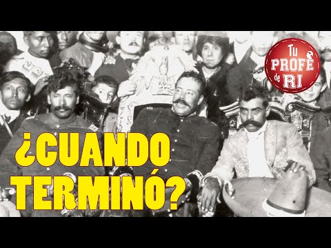 cuándo acabó la revolución mexicana
